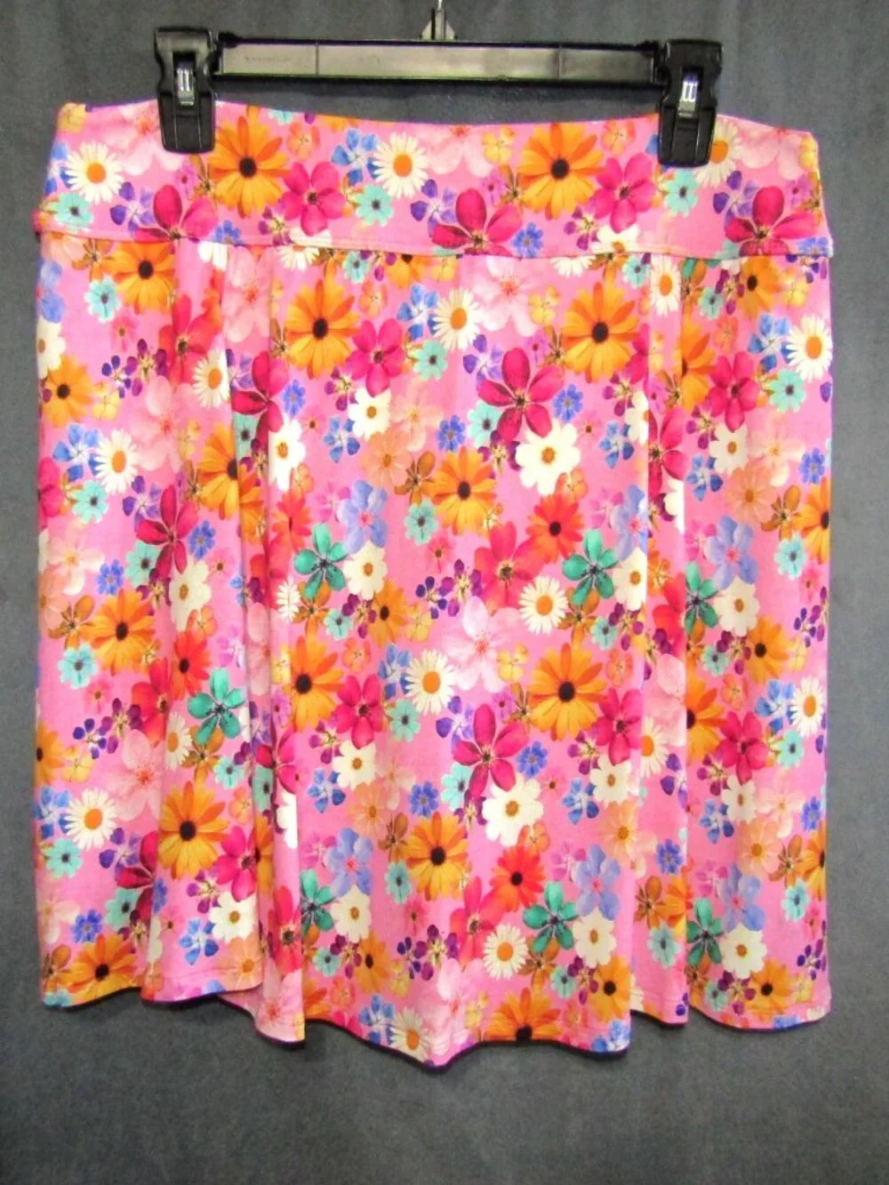 Dona Jo Ultimate Skirt Skort Women XL Pink Floral Golf Tennis Pickleball Pockets